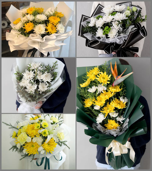 广东江门市鹤山市共和镇南坑村白事花束代送